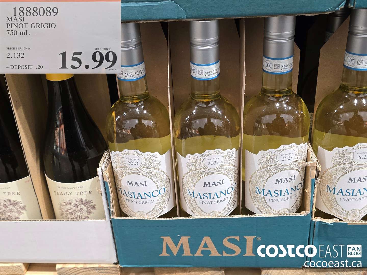 1888089 MASI PINOT GRIGIO 750 mL $15.99
