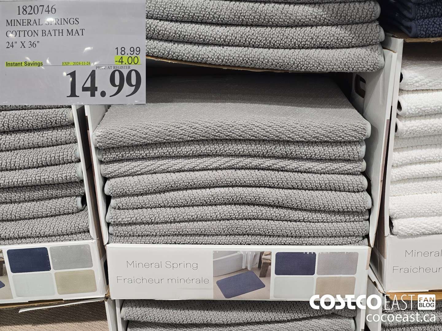 1820746 MINERAL SPRINGS COTTON BATH MAT 24