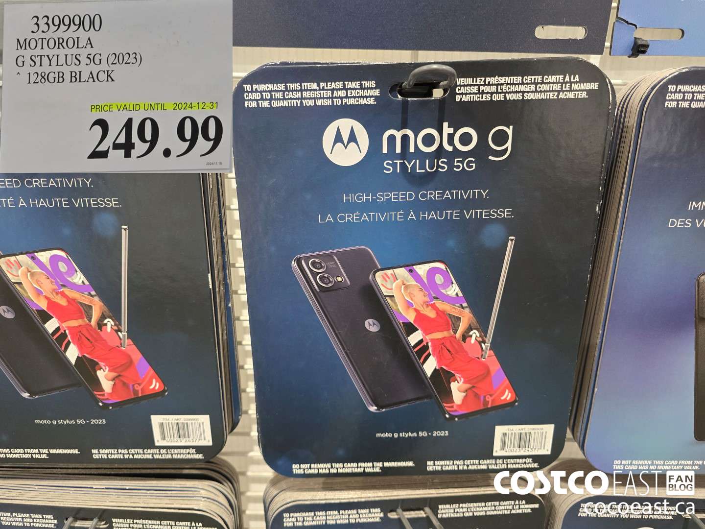 3399900 MOTOROLA G STYLUS 5G (2023) ~ 128GB BLACK $249.99