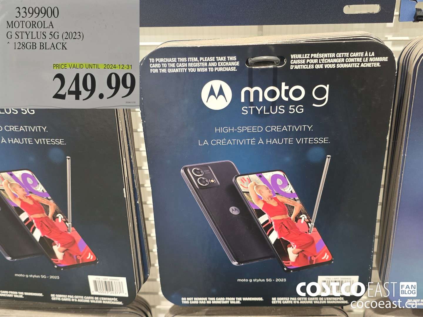 3399900 MOTOROLA G STYLUS 5G (2023) ~ 128GB BLACK $249.99