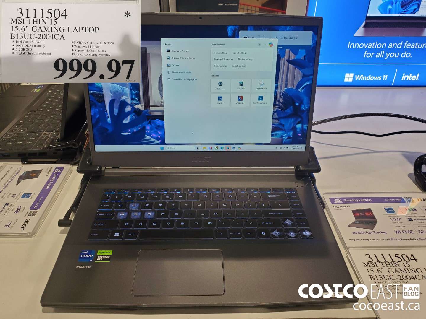 3111504 MSI THIN 15 15.6