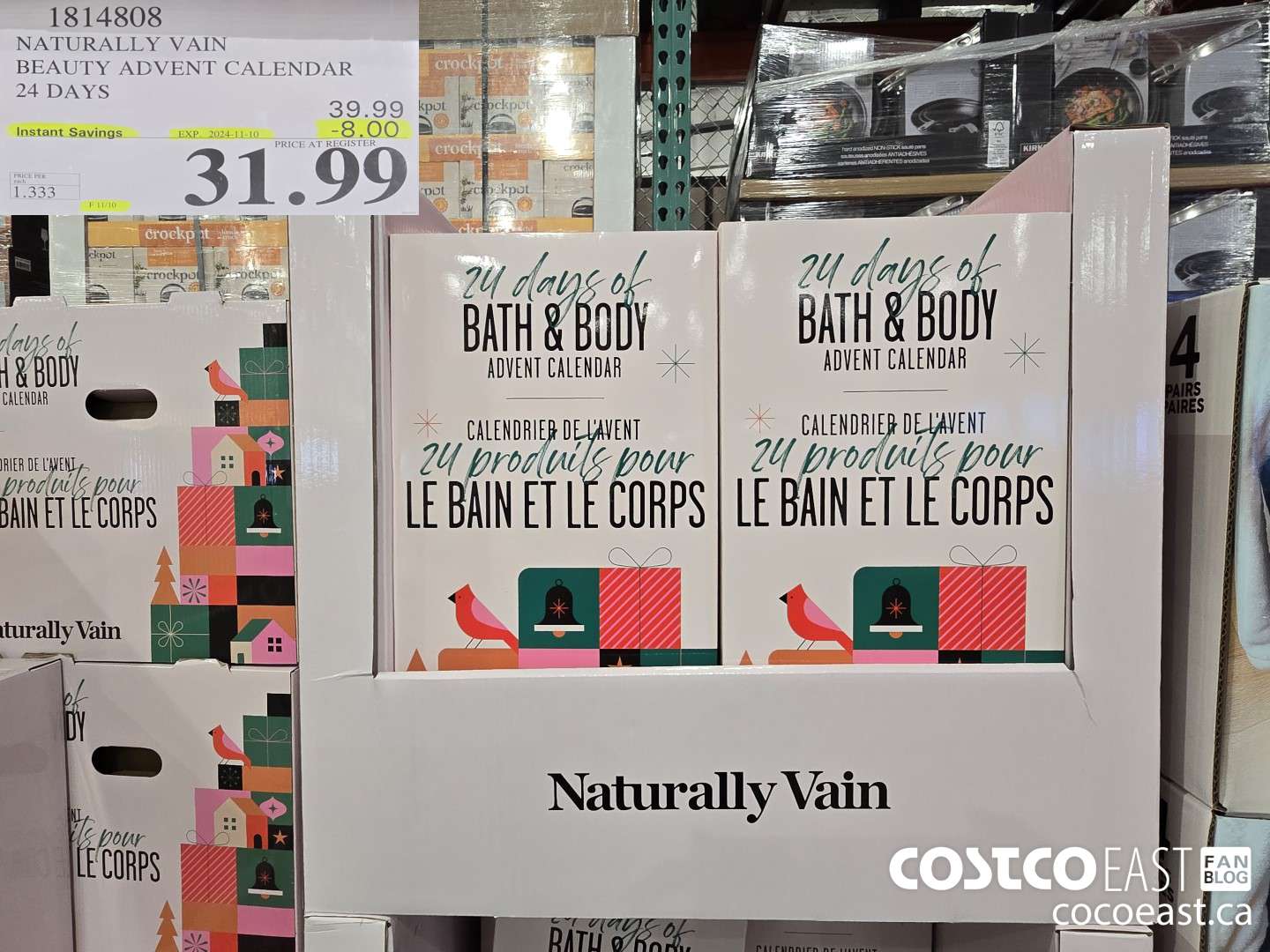 1814808 NATURALLY VAIN BEAUTY ADVENT CALENDAR 24 DAYS ($8.00 INSTANT SAVINGS EXPIRES ON 2024-11-10) $31.99