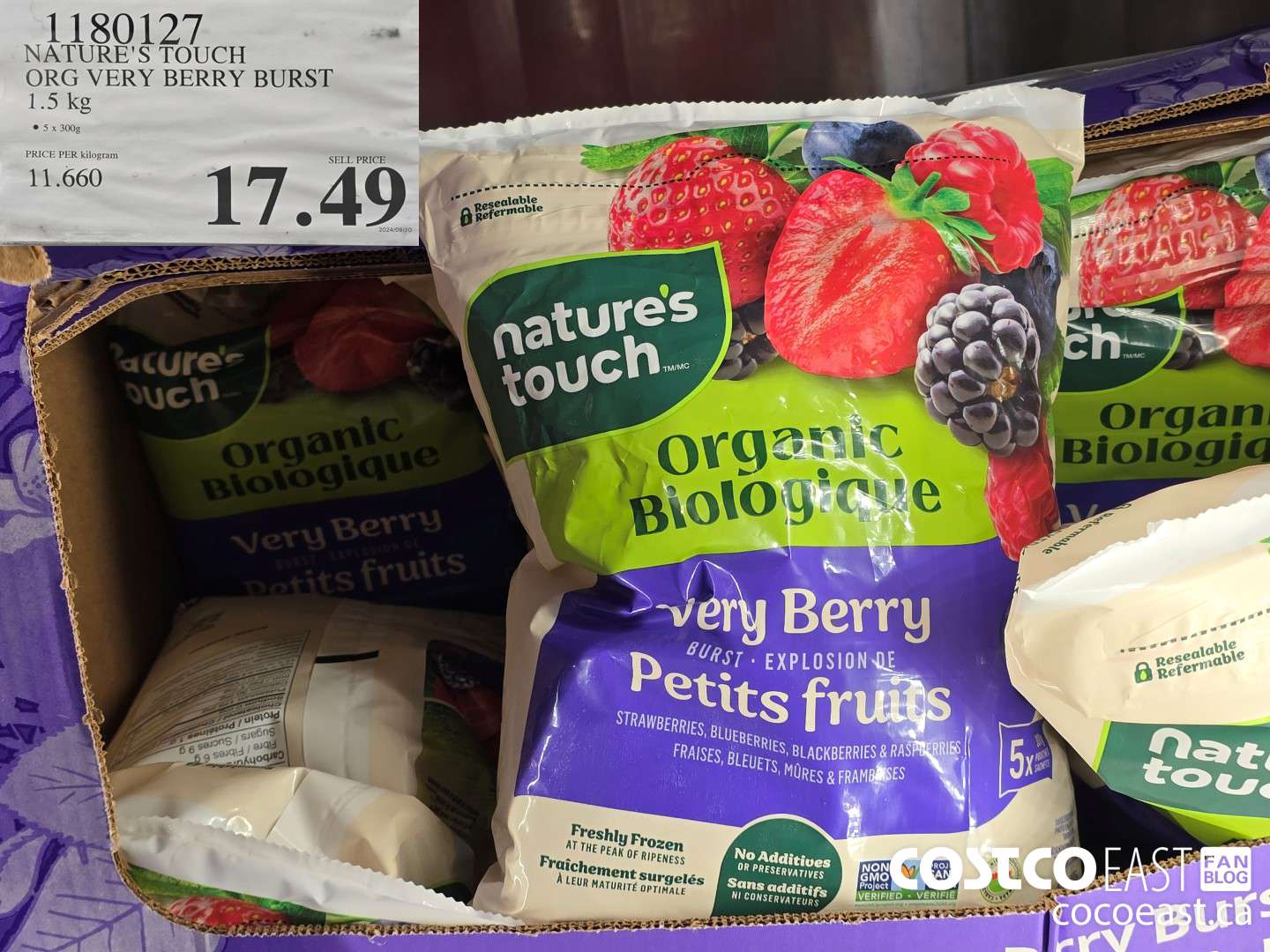 1180127 NATURE'S TOUCH VERY BERRY BURST 1.5 KG $17.49