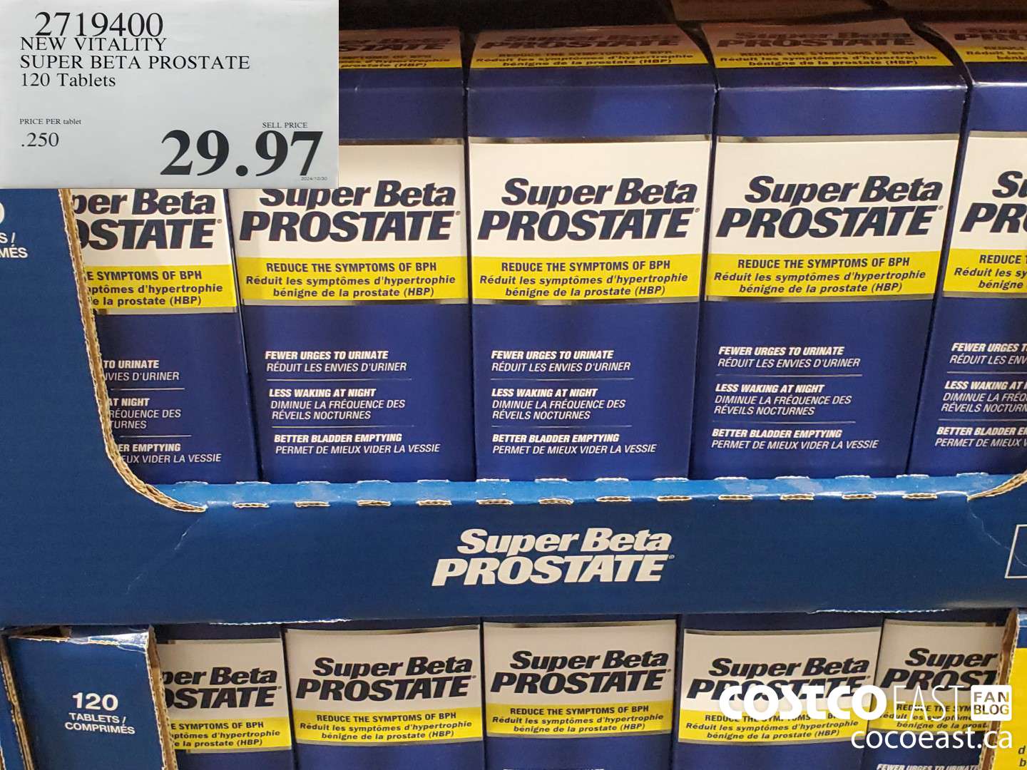 2719400 NEW VITALITY SUPER BETA PROSTATE 120 Tablets  $29.97