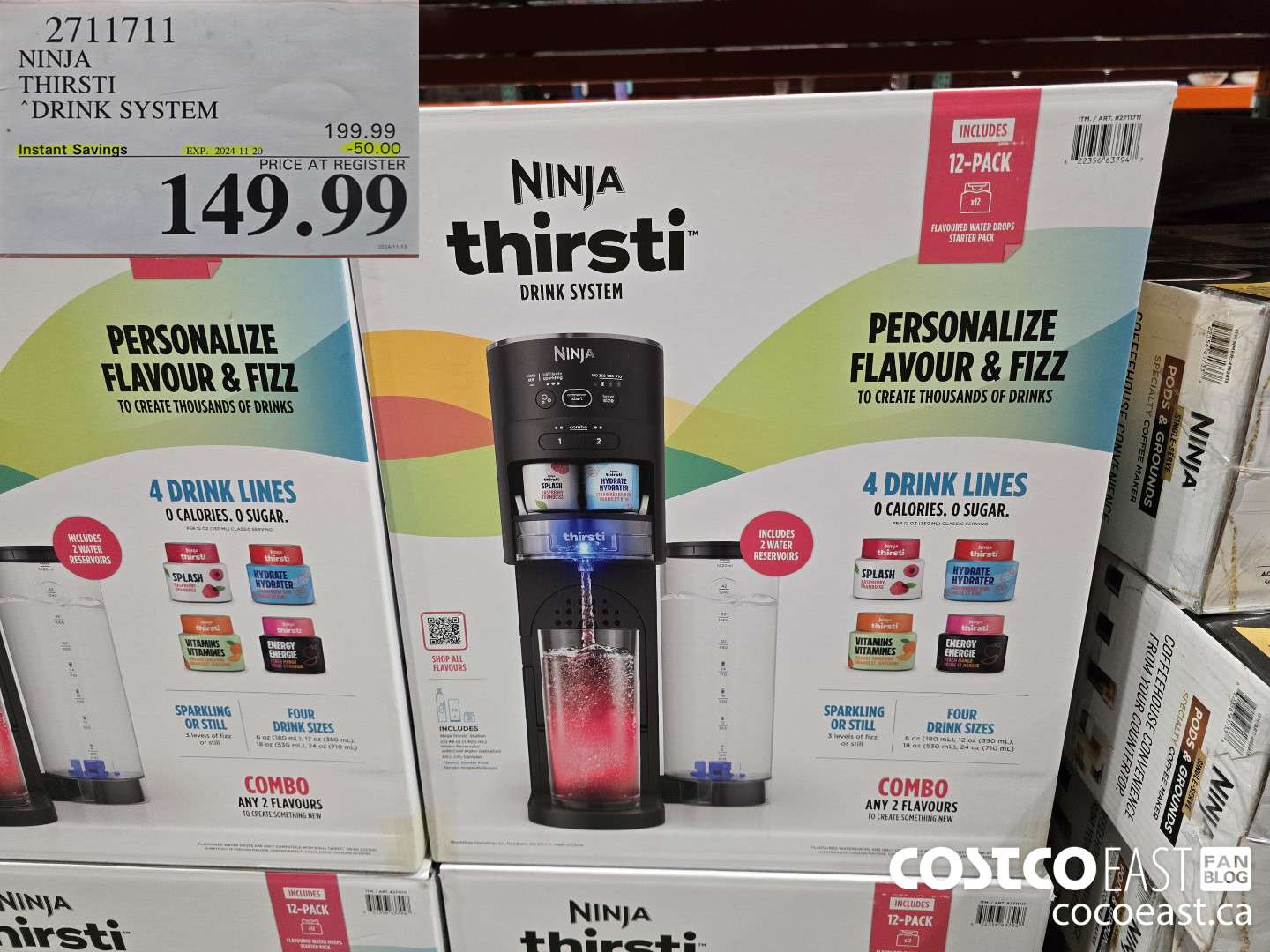 2711711 NINJA THIRSTI DRINK SYSTEM ($50.00 INSTANT SAVINGS EXPIRES ON 2024-11-20) $149.99
