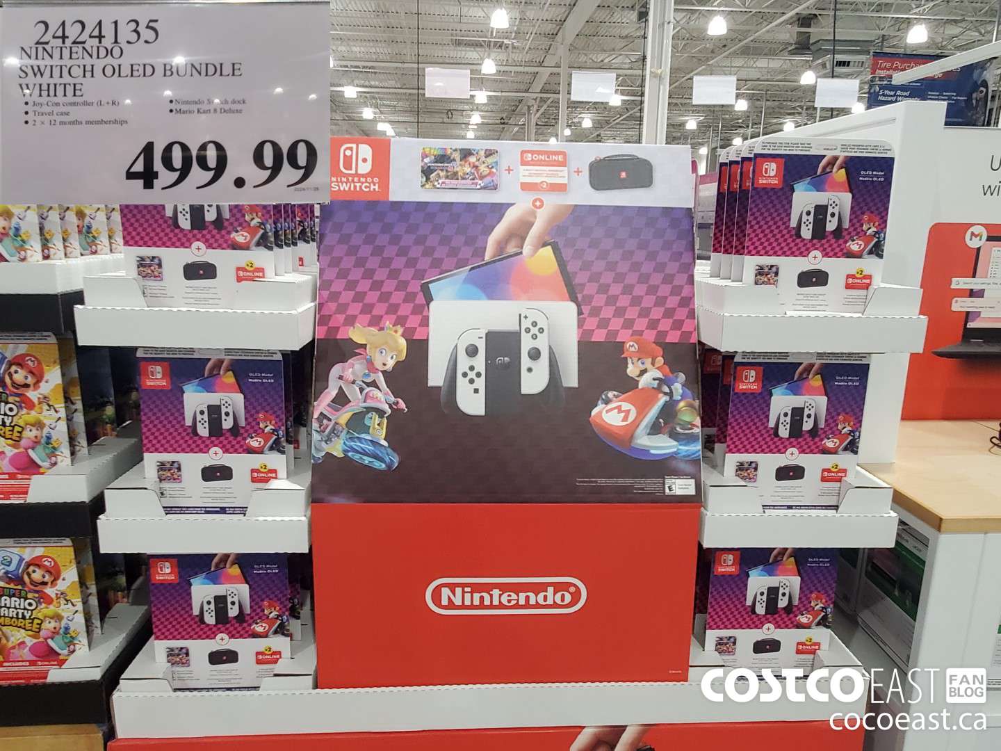 2424135 NINTENDO SWITCH OLED BUNDLE WHITE $499.99