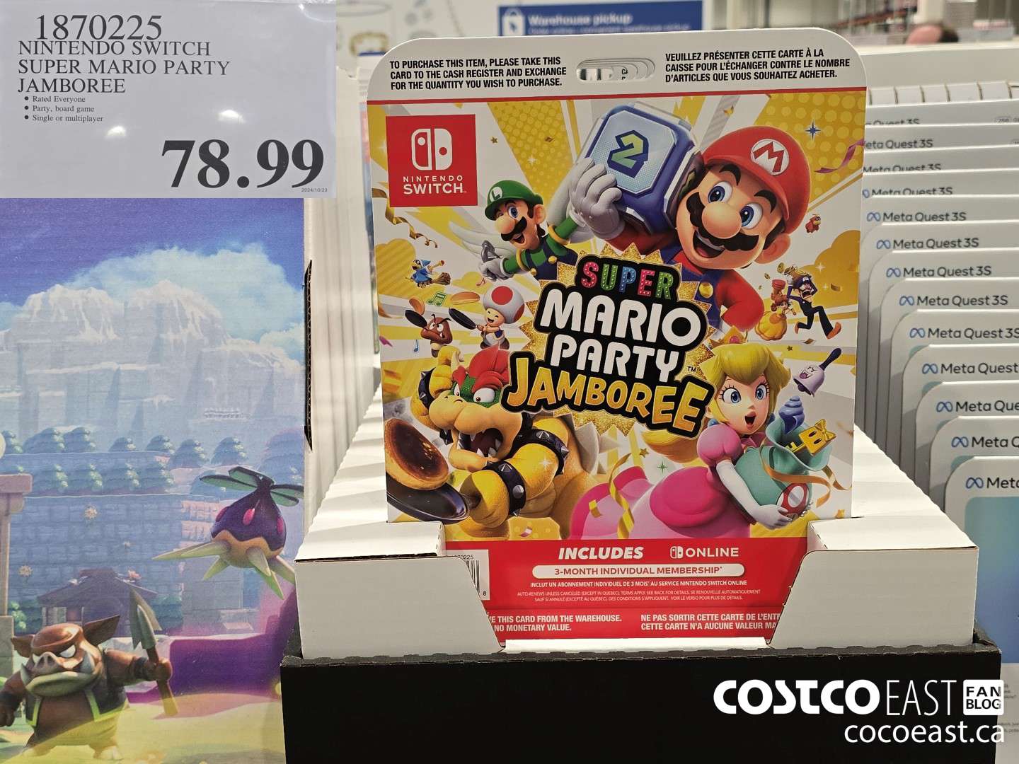 1870225 NINTENDO SWITCH SUPER MARIO PARTY JAMBOREE $78.99