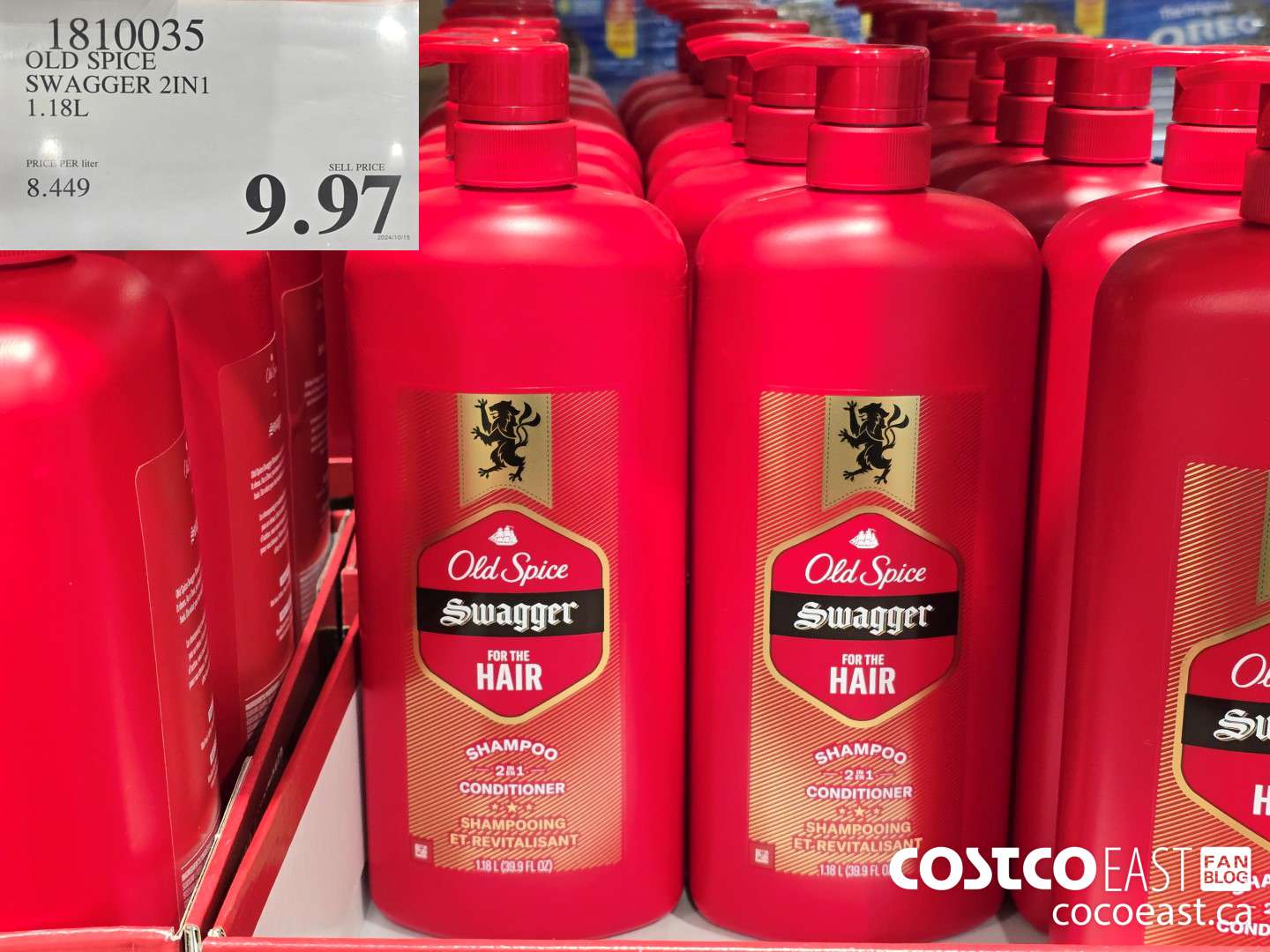 1810035 OLD SPICE SWAGGER 2 IN 1 1.18L $9.97