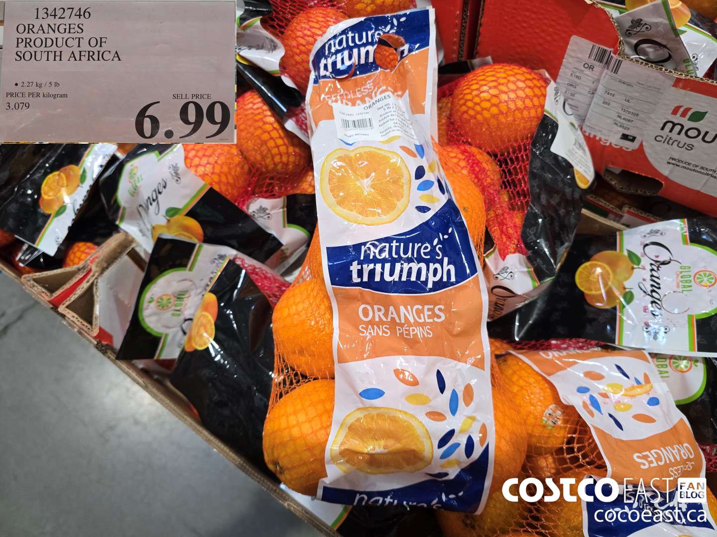 1342746 ORANGES PRODUCT OF SOUTH AFRICA $6.99