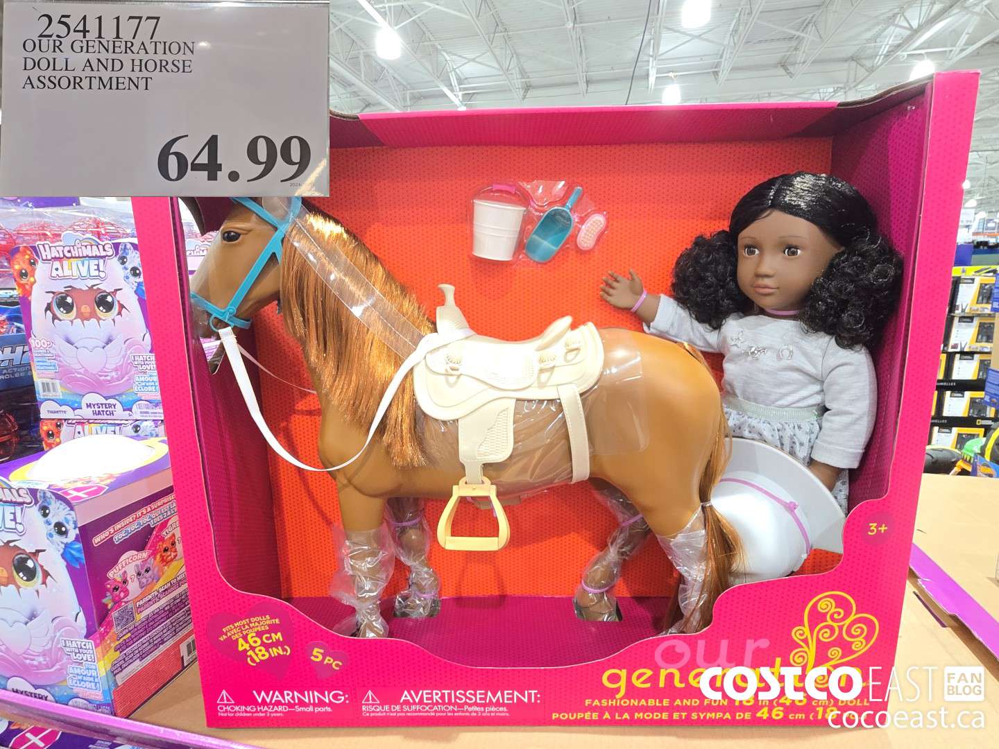 2541177 OUR GENERATION DOLL AND HORSE ASSORTMENT $64.99