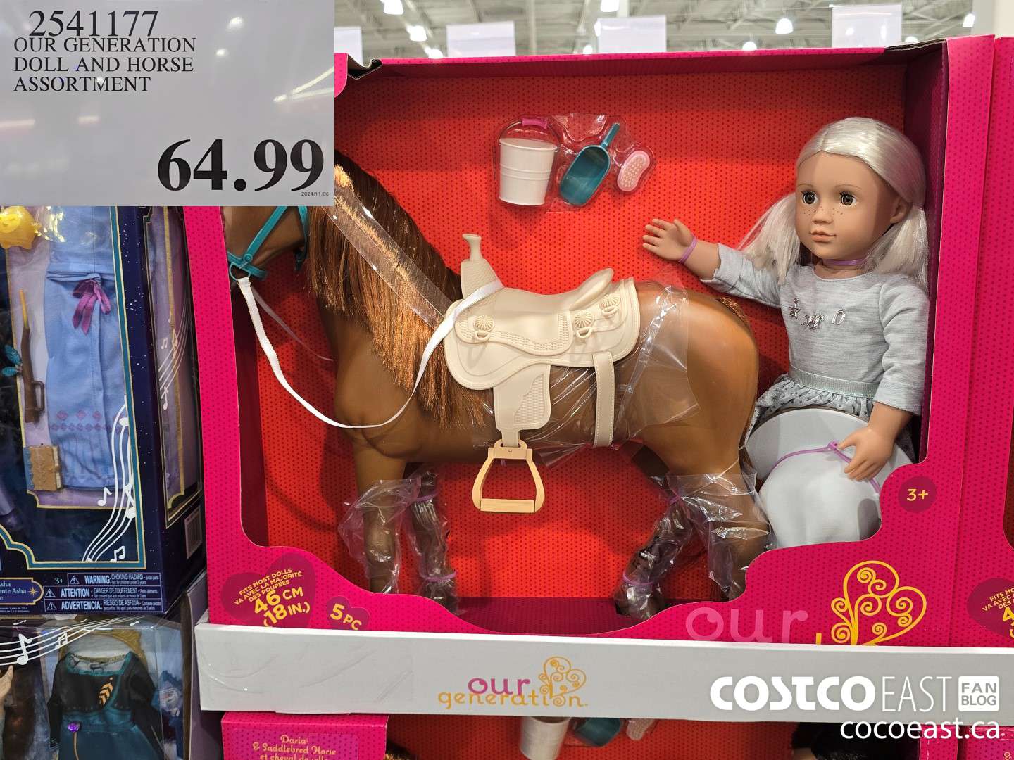 2541177 OUR GENERATION DOLL AND HORSE ASSORTMENT $64.99