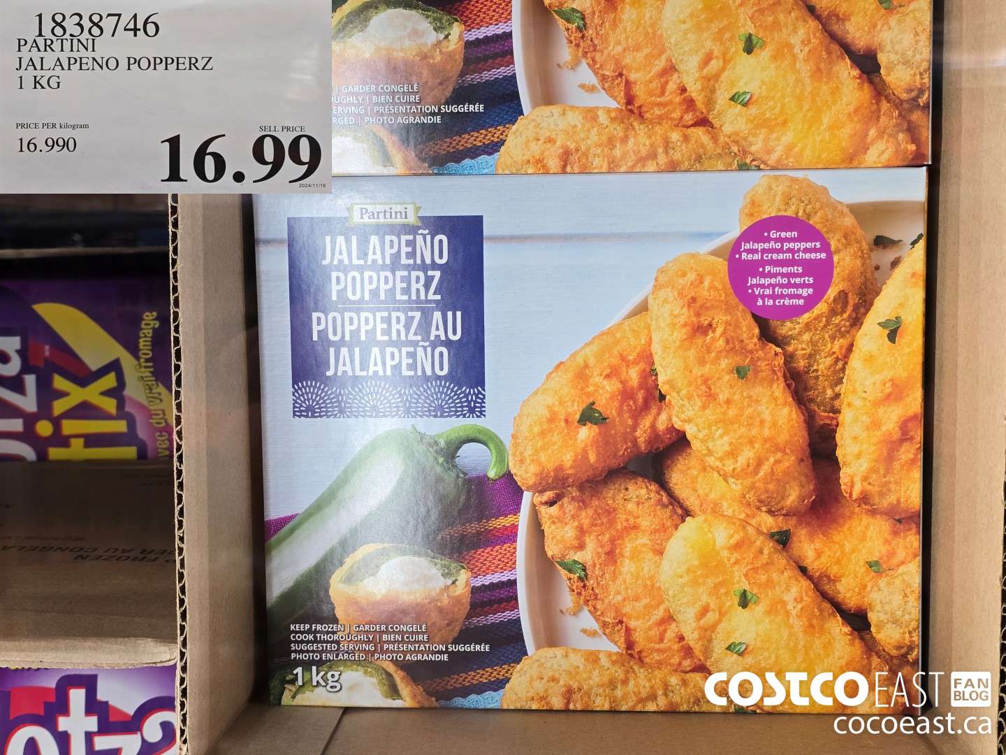 1838746 PARTINI JALAPENO POPPERZ 1 KG $16.99