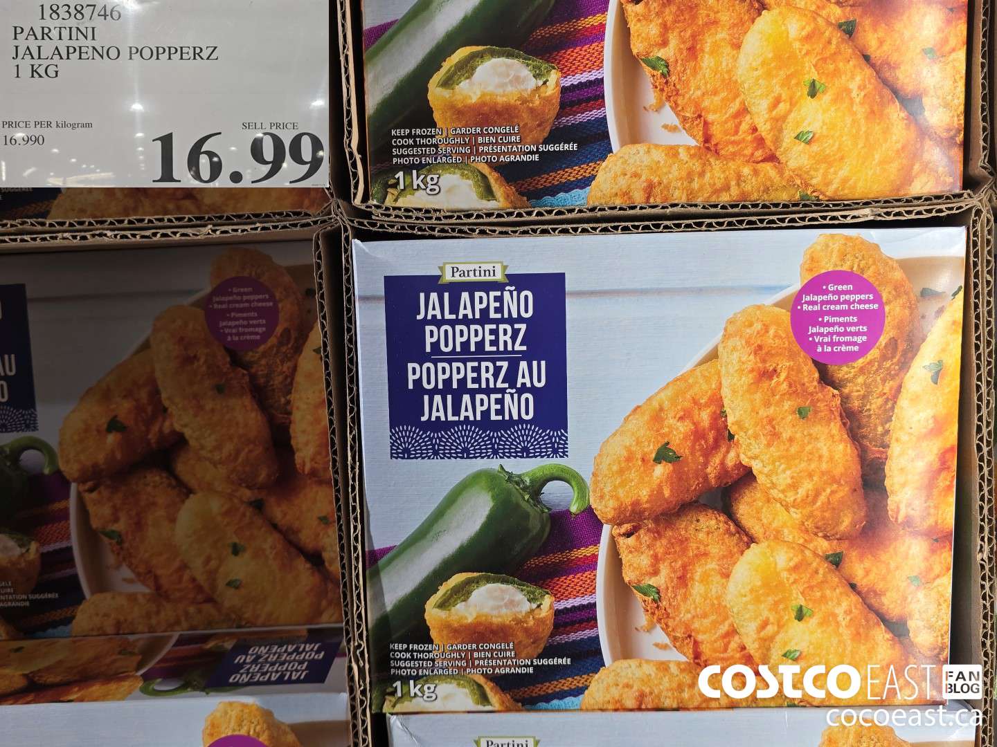 1838746 PARTINI JALAPENO POPPERZ 1 KG $16.99