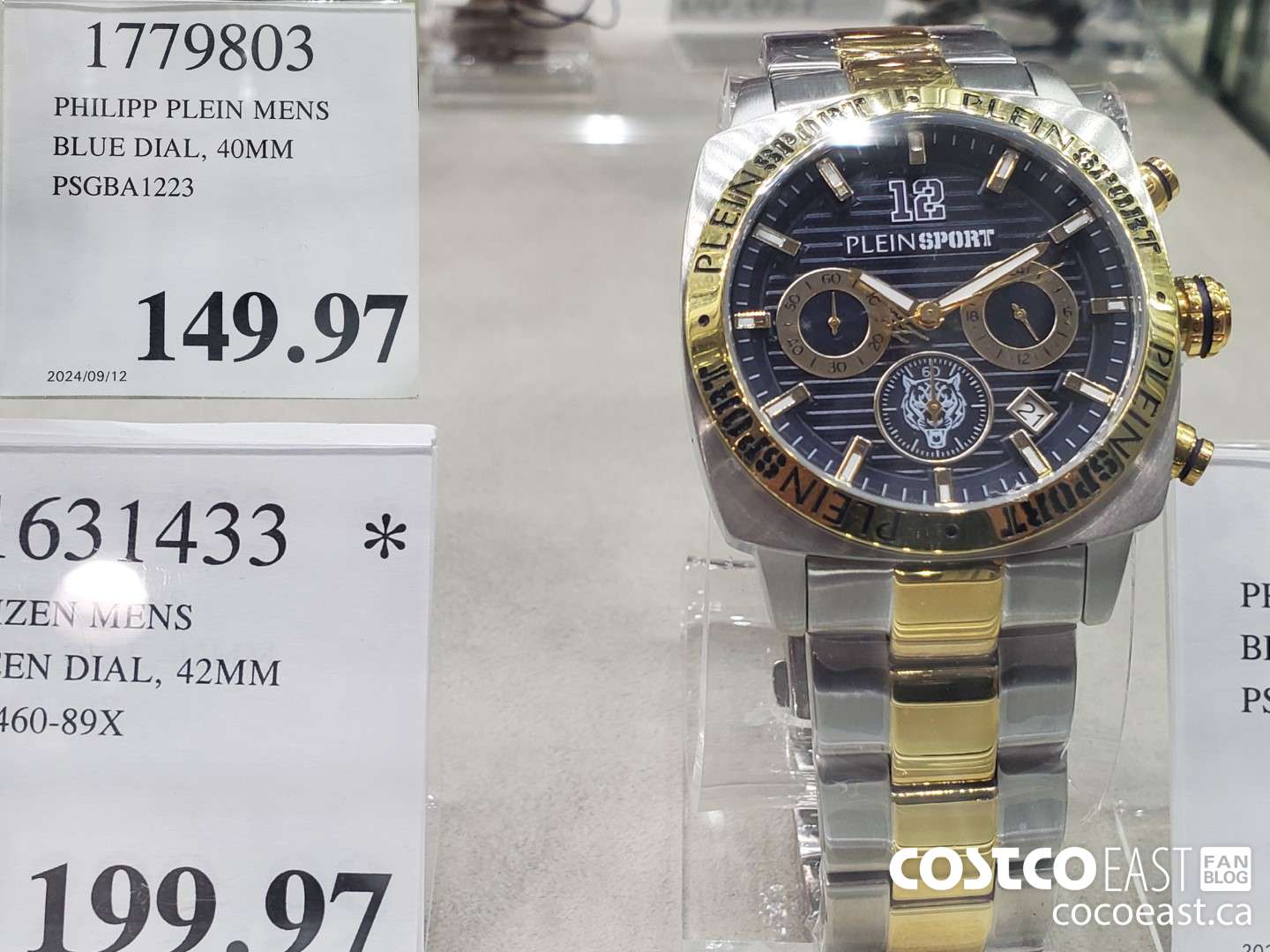 1779803 PHILIPP PLEIN MENS BLUE DIAL, 40MM PSGBA1223 $149.97