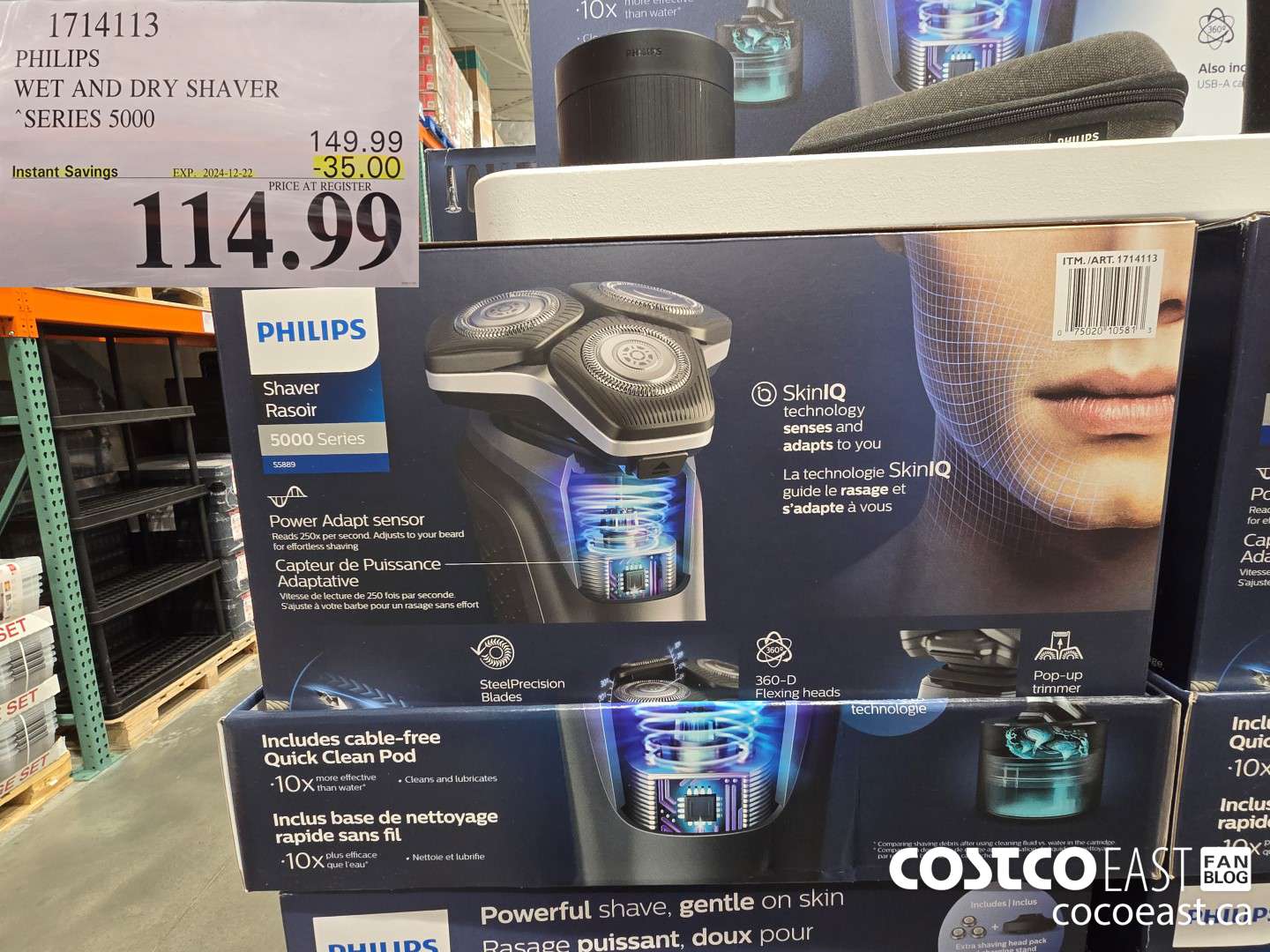 1714113 PHILIPS WET AND DRY SHAVER “SERIES 5000 ($35.00 INSTANT SAVINGS EXPIRES ON 2024-12-22) $114.99