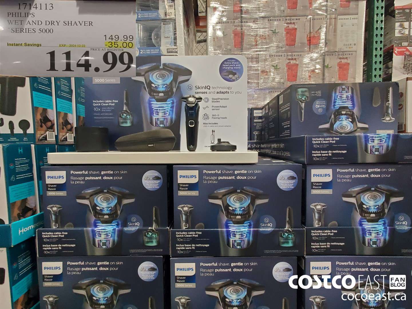 1714113 PHILIPS WET AND DRY SHAVER “SERIES 5000 ($35.00 INSTANT SAVINGS EXPIRES ON 2024-12-22) $114.99