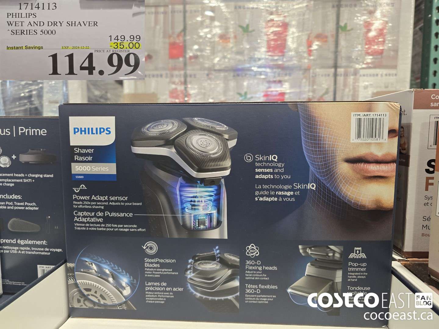 1714113 PHILIPS WET AND DRY SHAVER “SERIES 5000 ($35.00 INSTANT SAVINGS EXPIRES ON 2024-12-22) $114.99