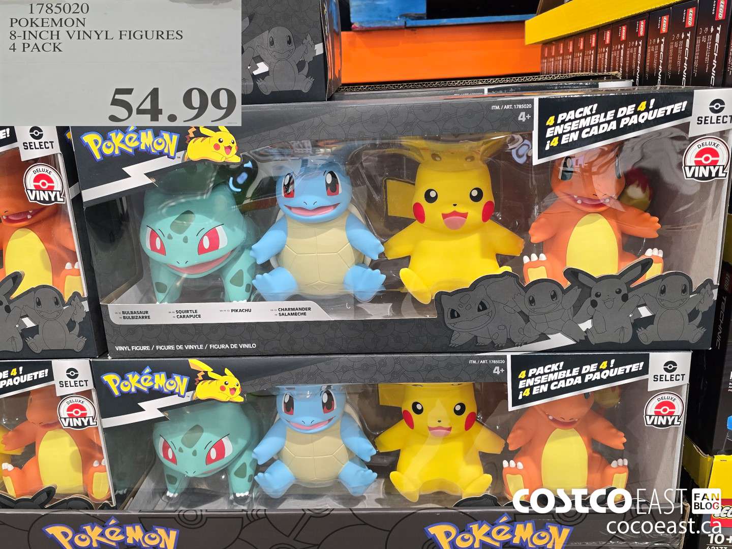 1785020 POKEMON 8-INCH VINYL FIGURES 4 PACK $54.99