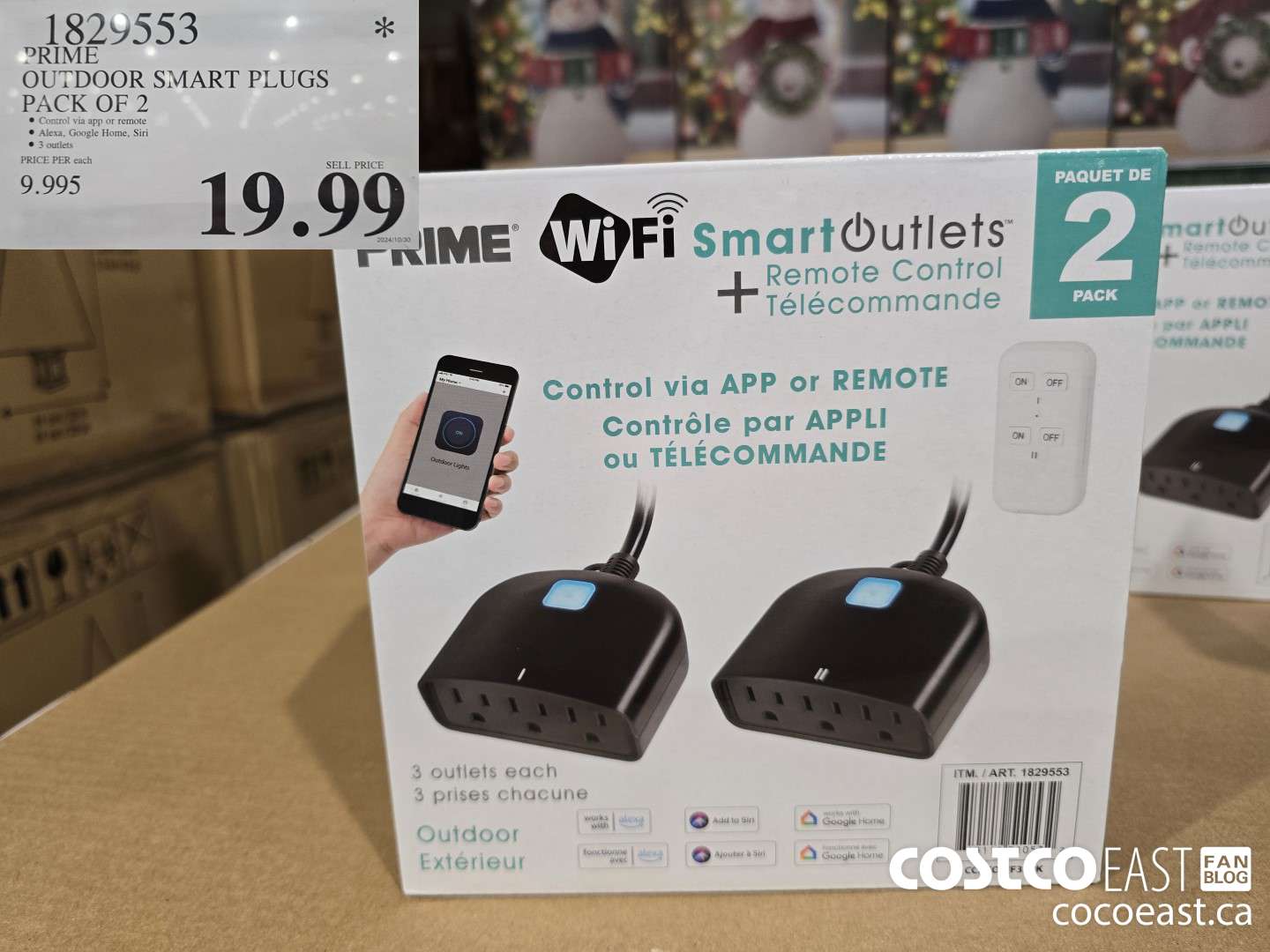 1829553 PRIME OUTDOOR SMART PLUGS PACK OF 2 $19.99