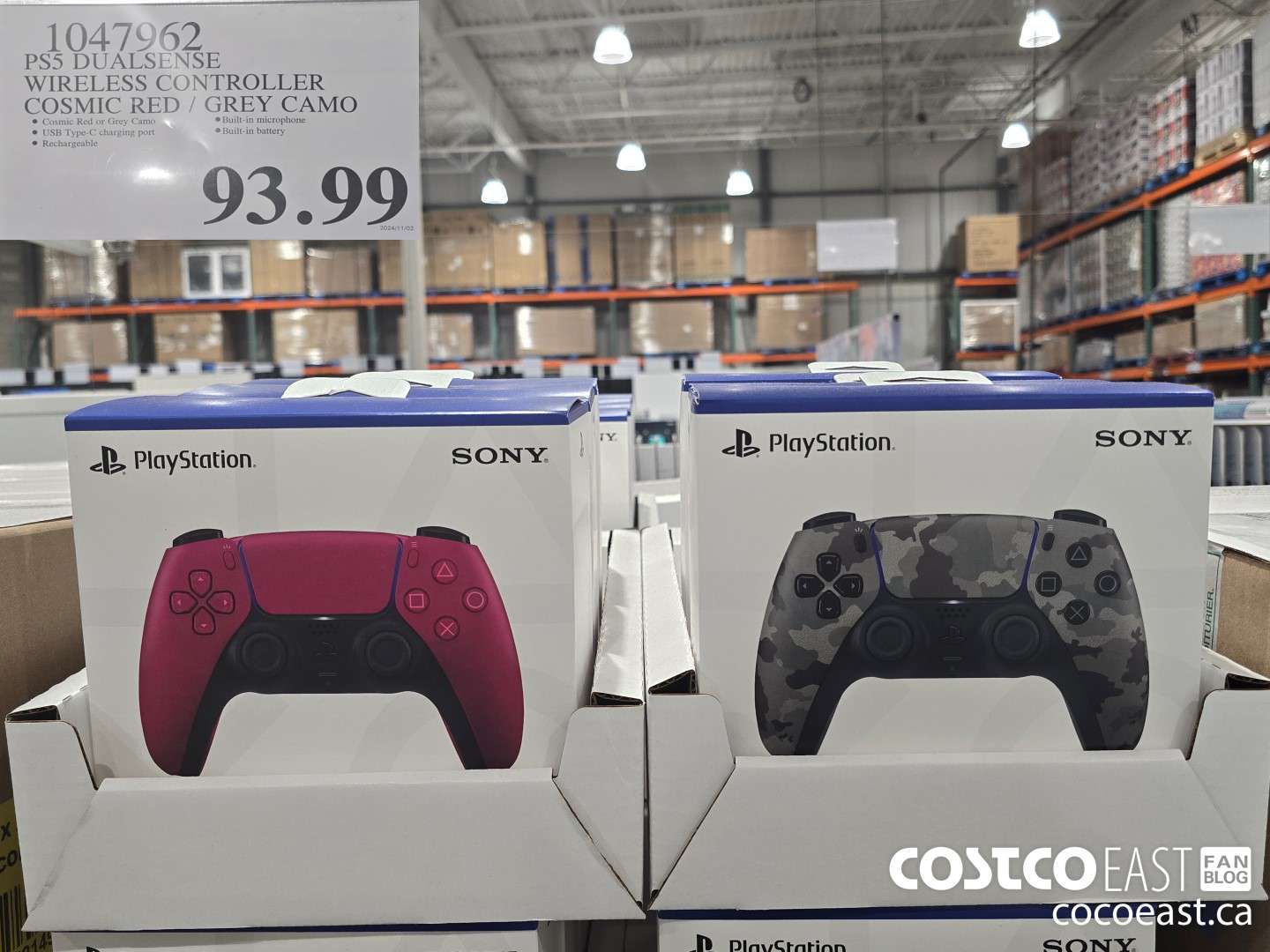 1047962 PS5 DUALSENSE WIRELESS CONTROLLER COSMIC RED / GREY CAMO $93.99