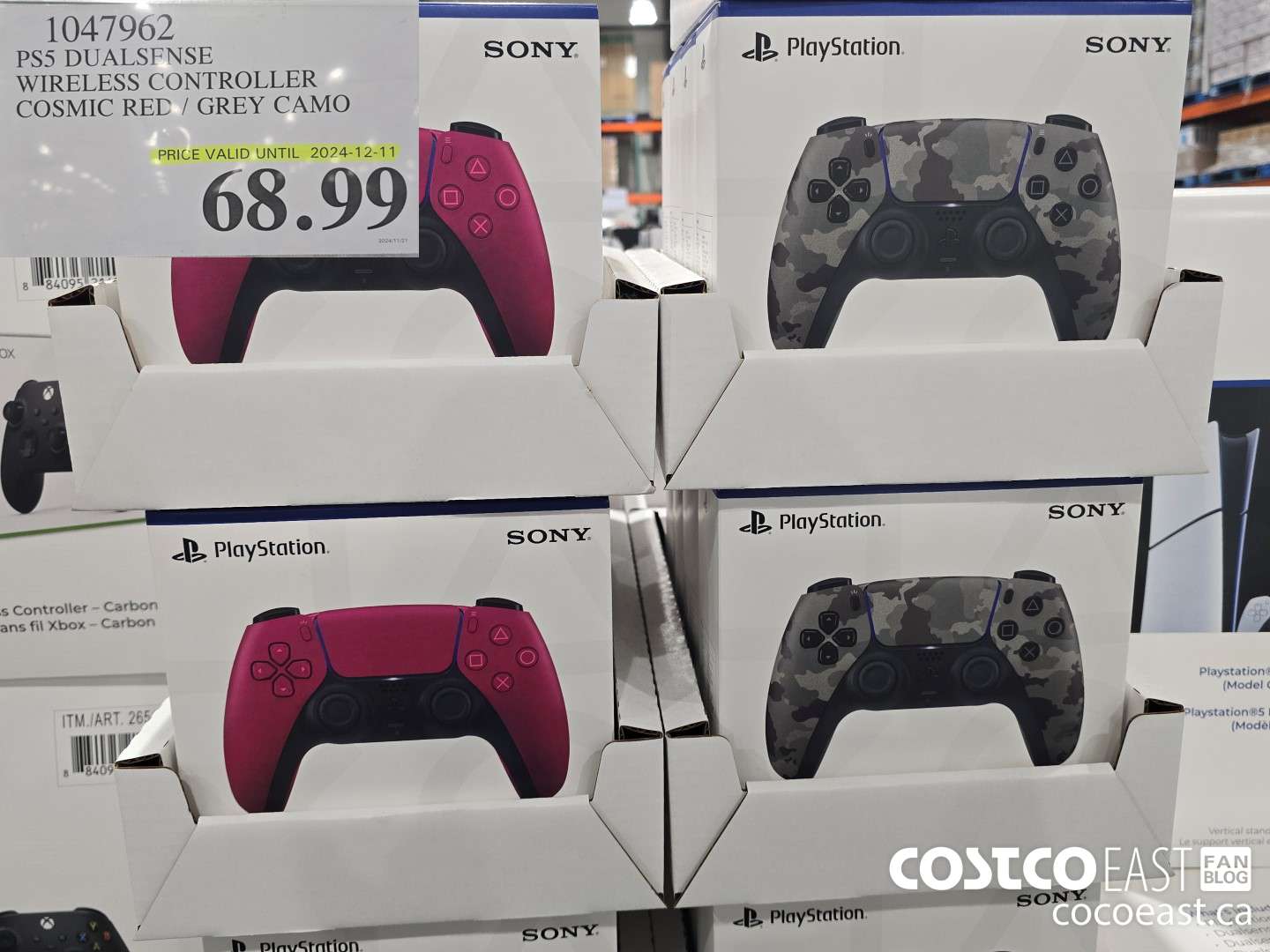 1047962 PS5 DUALSENSE WIRELESS CONTROLLER COSMIC RED / GREY CAMO $68.99