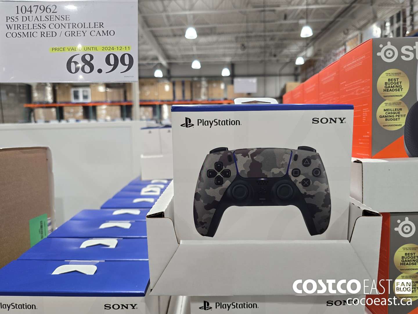 1047962 PS5 DUALSENSE WIRELESS CONTROLLER COSMIC RED / GREY CAMO $68.99