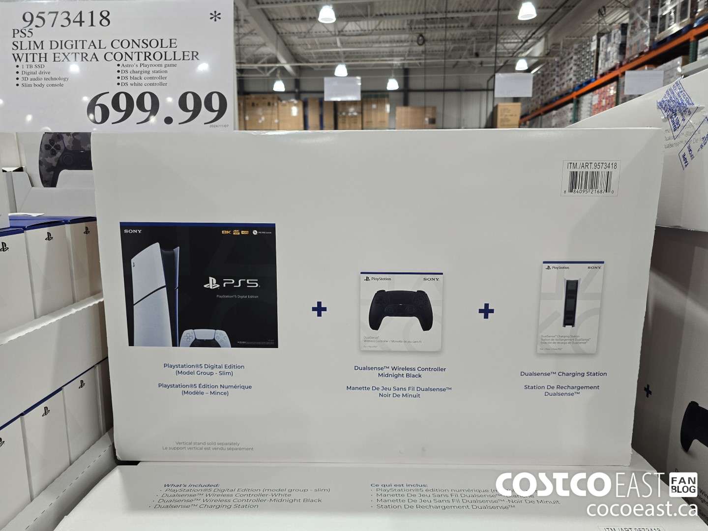 9573418 PS5 SLIM DIGITAL CONSOLE WITH EXTRA CONTROLLER $699.99