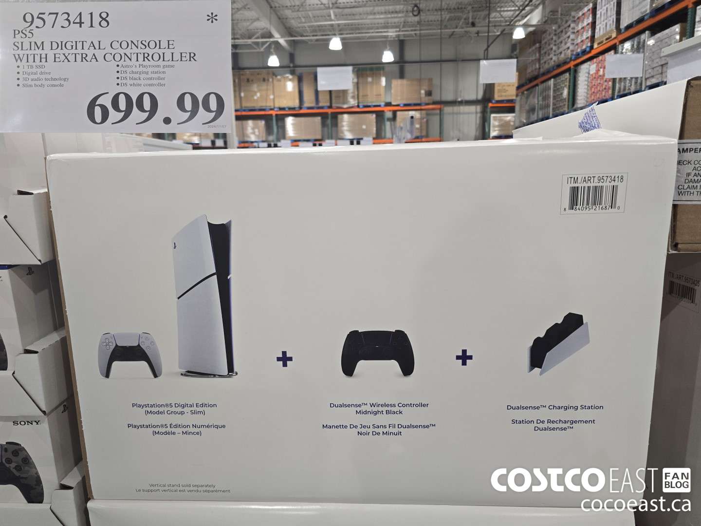 9573418 PS5 SLIM DIGITAL CONSOLE WITH EXTRA CONTROLLER $699.99