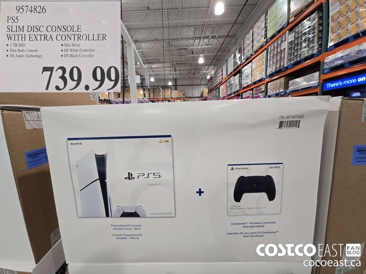 9574826 PS5 SLIM DISC CONSOLE WITH EXTRA CONTROLLER $739.99