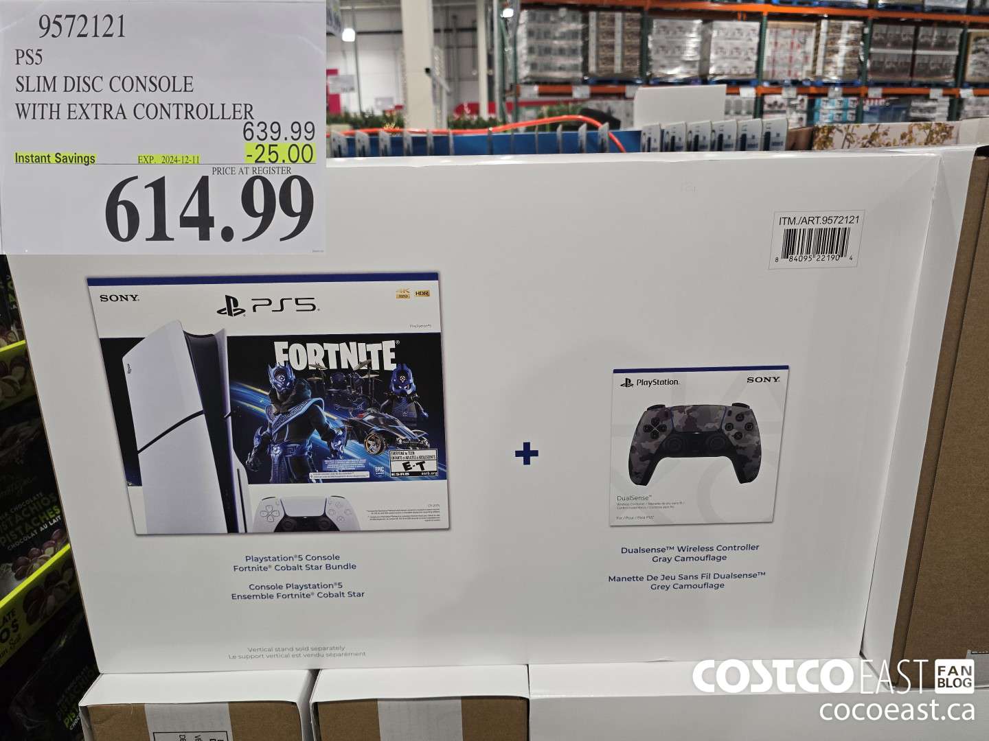 9572121 PSS SLIM DISC CONSOLE WITH EXTRA CONTROLLER ($25.00 INSTANT SAVINGS EXPIRES ON 2024-12-11) $614.99