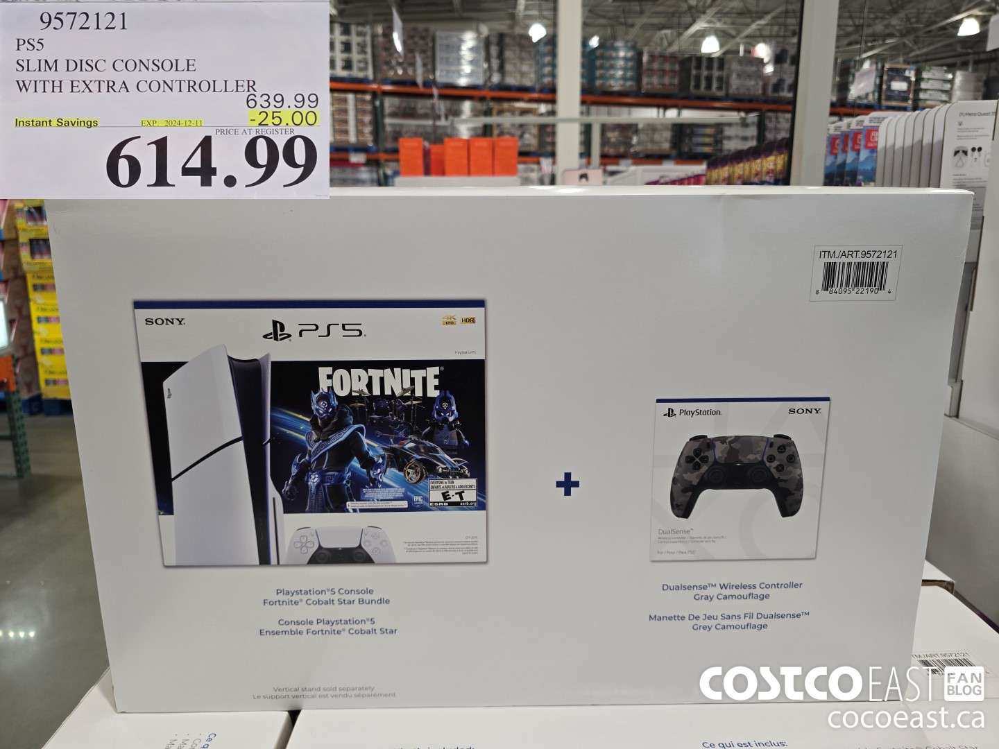 9572121 PSS SLIM DISC CONSOLE WITH EXTRA CONTROLLER ($25.00 INSTANT SAVINGS EXPIRES ON 2024-12-11) $614.99