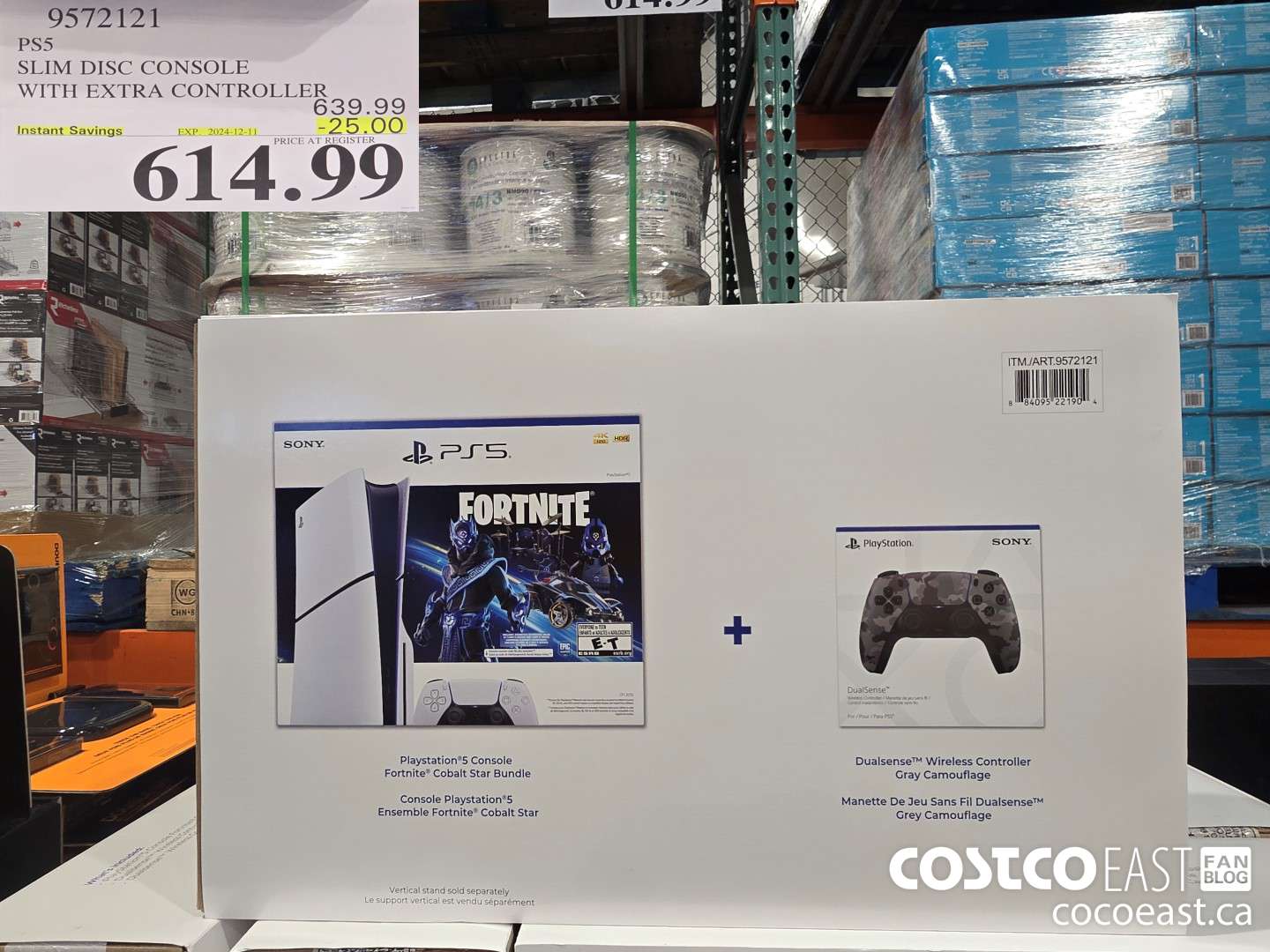 9572121 PSS SLIM DISC CONSOLE WITH EXTRA CONTROLLER ($25.00 INSTANT SAVINGS EXPIRES ON 2024-12-11) $614.99