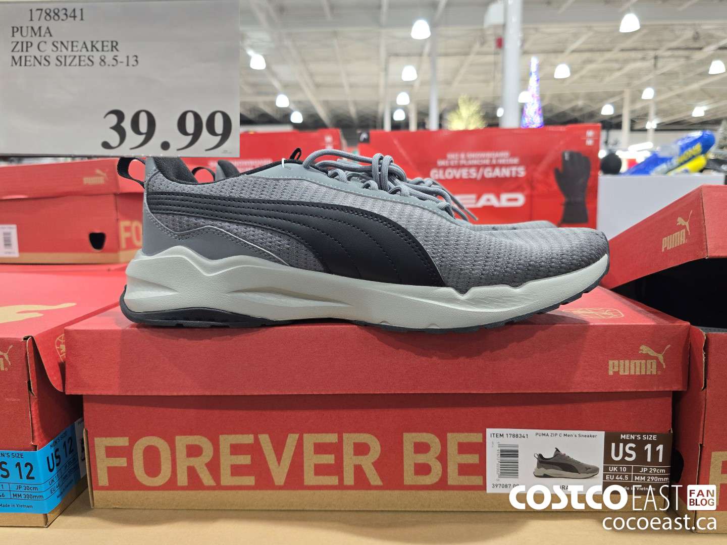 1788341 PUMA ZIP C SNEAKER MENS SIZES 8.5-13 $39.99