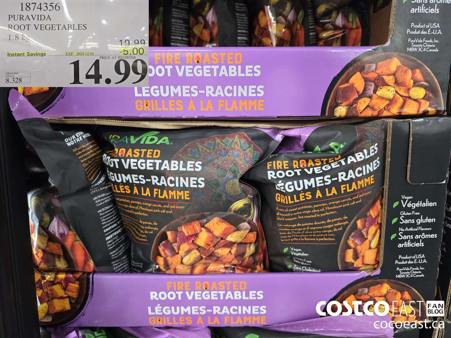 1874356 PURAVIDA ROOT VEGETABLES 1.8 kg ($5.00 INSTANT SAVINGS EXPIRES ON 2024-12-01) $14.99