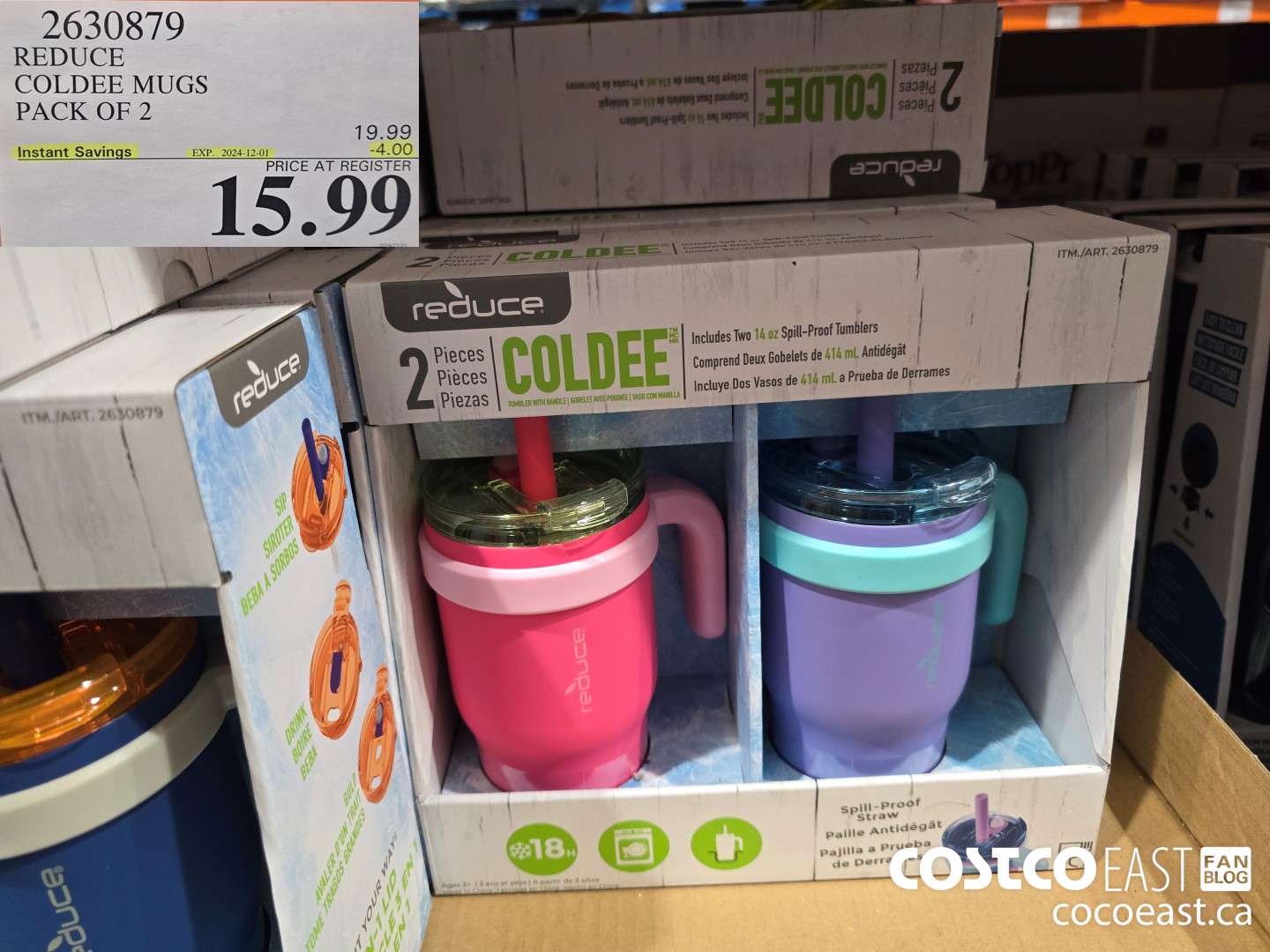 2630879 REDUCE COLDEE MUGS PACK OF 2 ($4.00 INSTANT SAVINGS EXPIRES ON 2024-12-01) $15.99