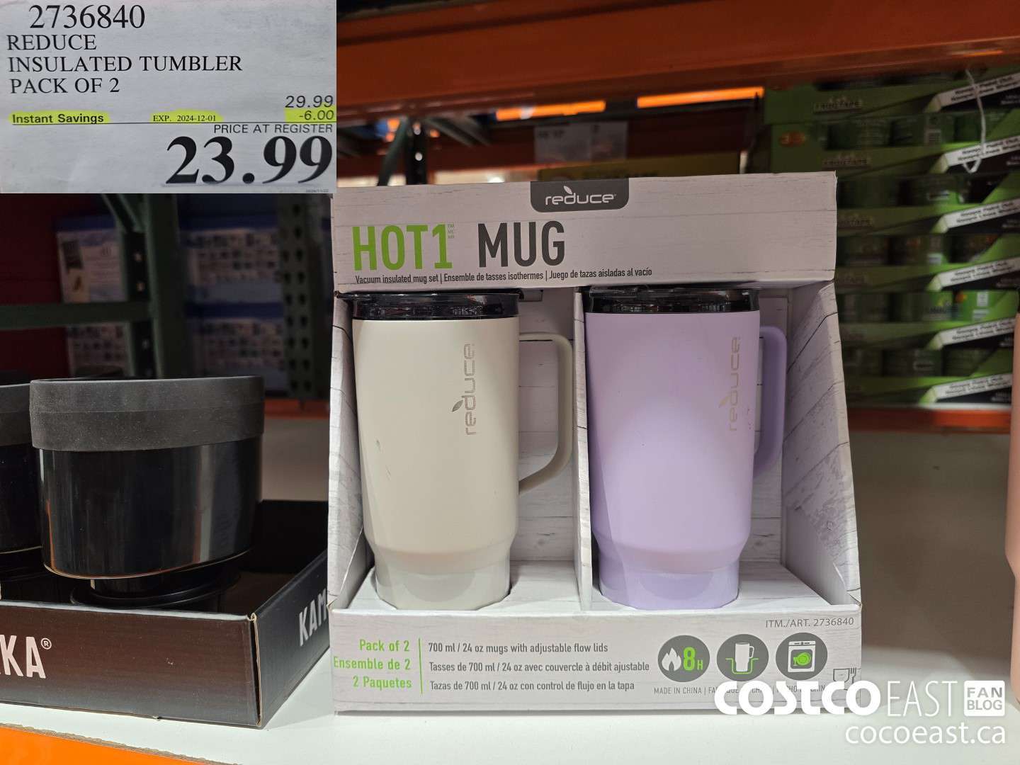 2736840 REDUCE INSULATED TUMBLER PACK OF 2 ($6.00 INSTANT SAVINGS EXPIRES ON 2024-12-01) $23.99