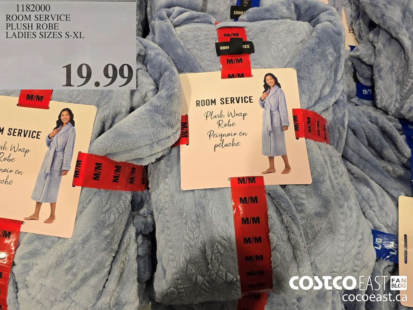 1182000 ROOM SERVICE PLUSH ROBE LADIES SIZES S-XL $19.99