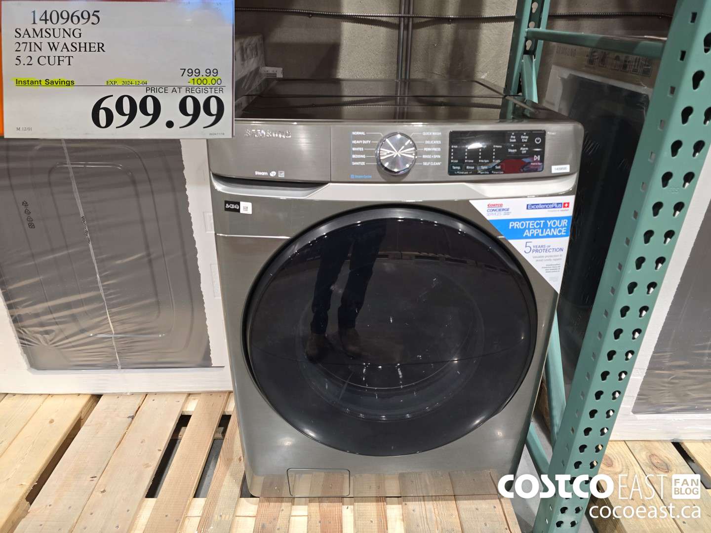 1409695 SAMSUNG 27IN WASHER 5.2 CUFT ($100.00 INSTANT SAVINGS EXPIRES ON 2024-12-04) $699.99