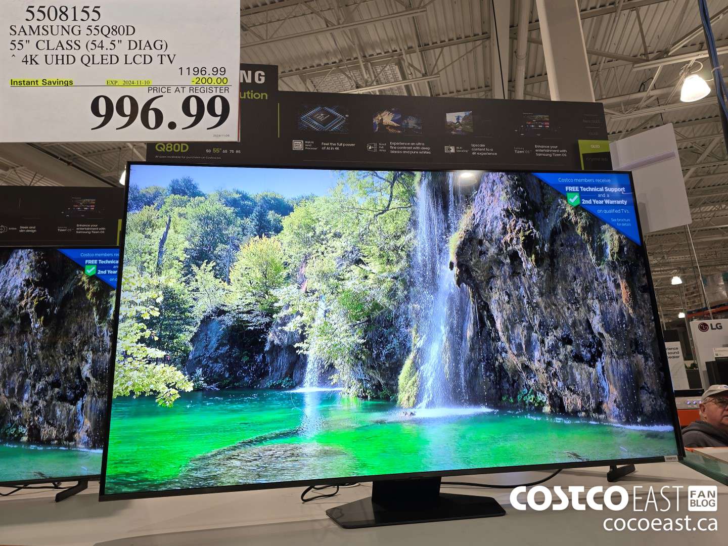 5508155 SAMSUNG 55Q80D 55 CLASS (54.5