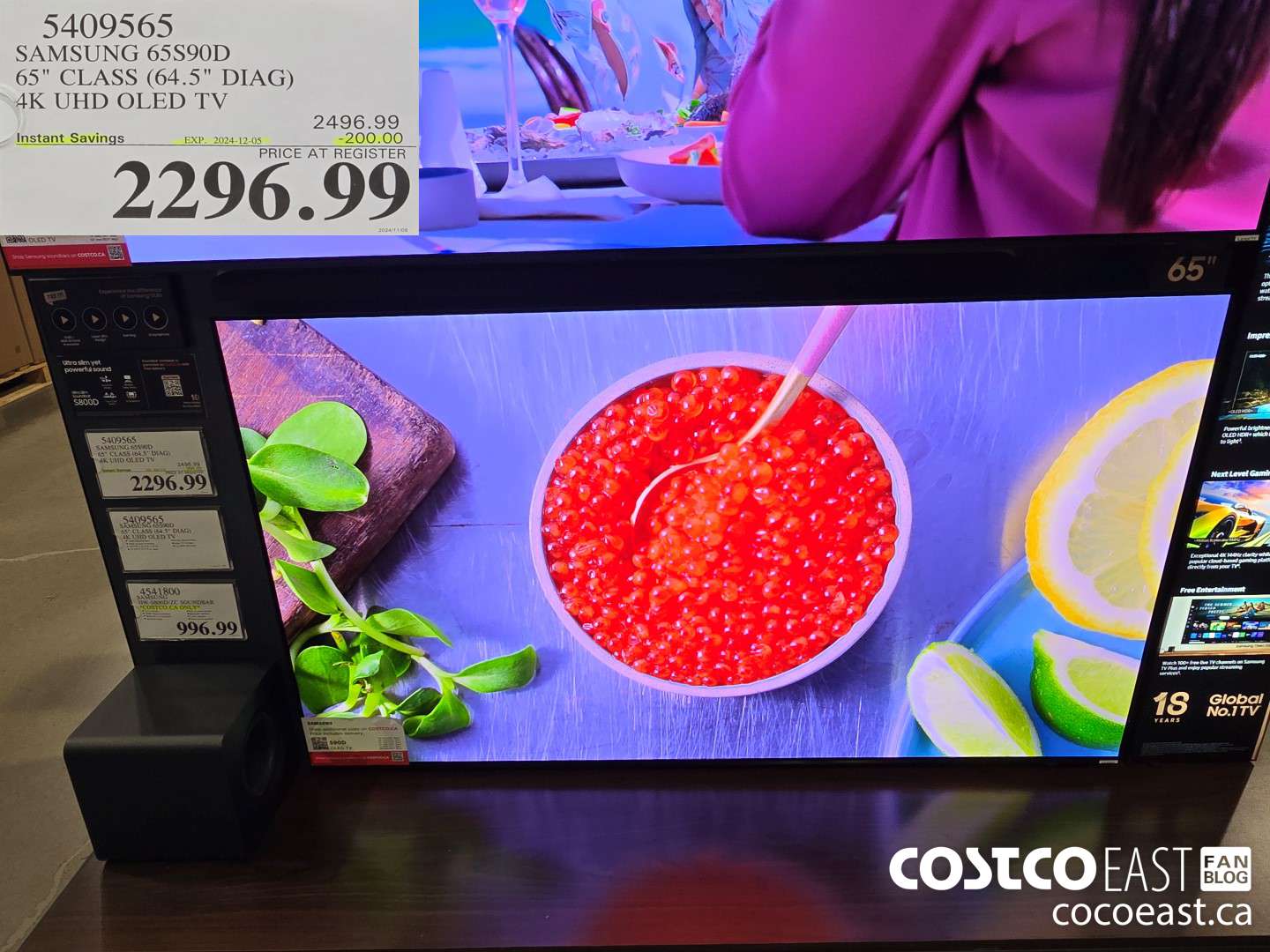 5409565 SAMSUNG 65S90D 65