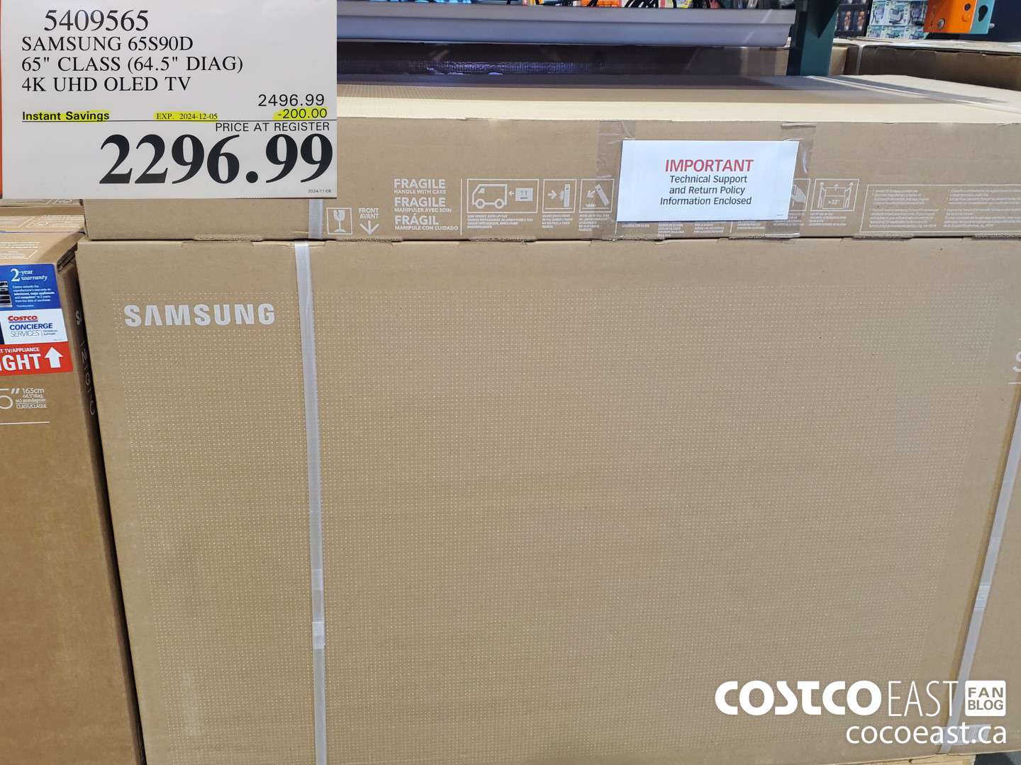 5409565 SAMSUNG 65S90D 65