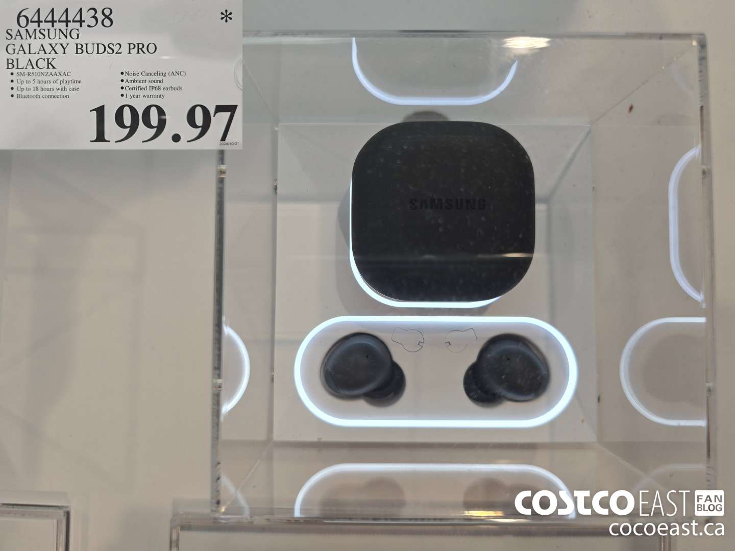 6444438 SAMSUNG GALAXY BUDS2 PRO BLACK $199.97