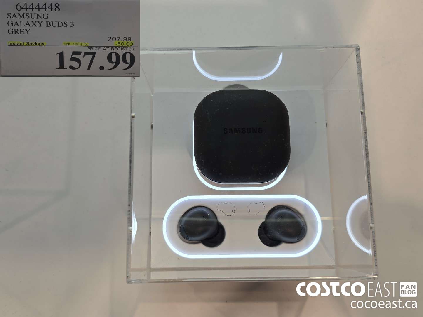 6444448 SAMSUNG GALAXY BUDS 3 GREY ($50.00 INSTANT SAVINGS EXPIRES ON 2024-11-07) $157.99