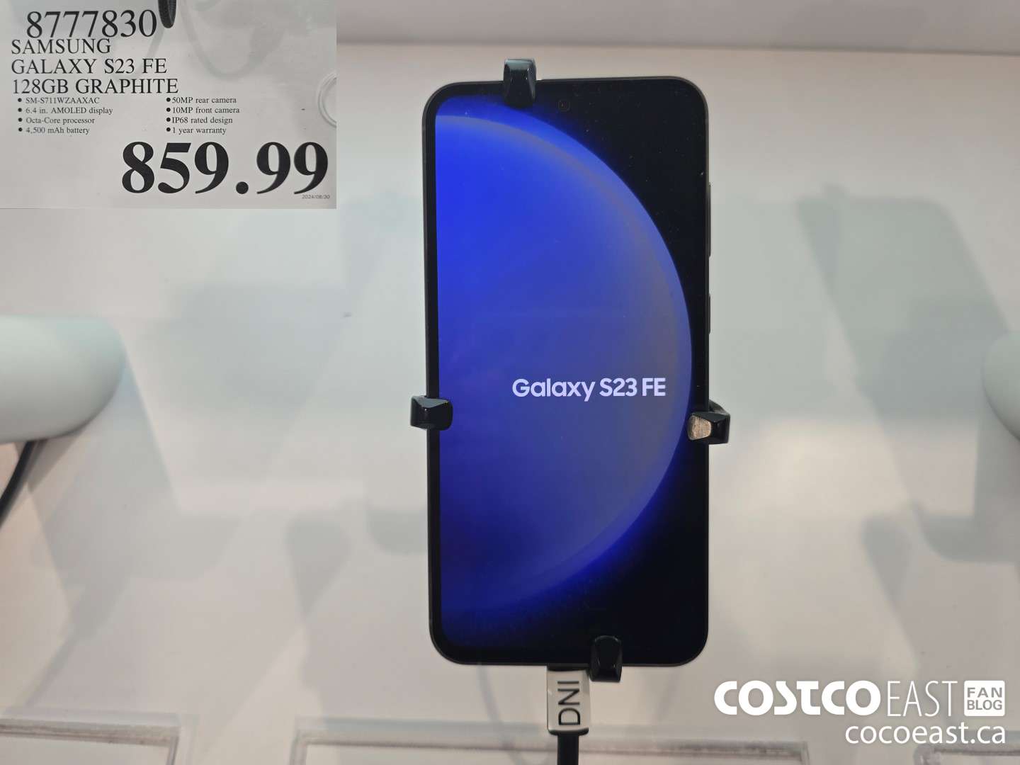 8777830 SAMSUNG GALAXY S23 FE 128GB GRAPHITE $859.99