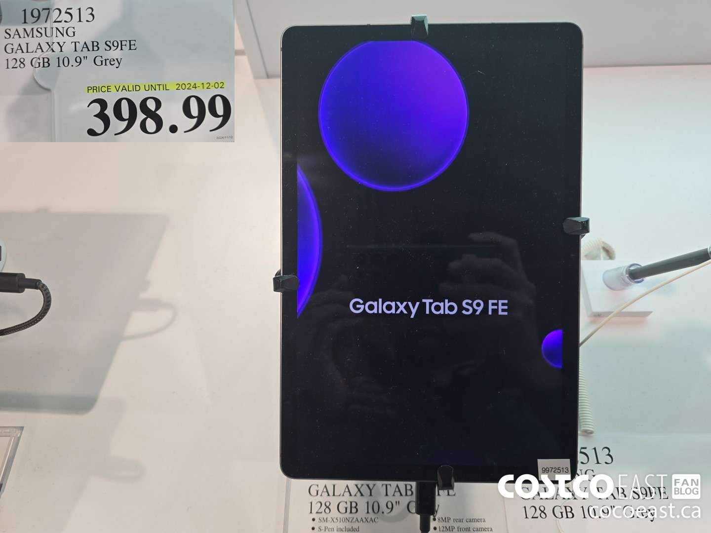 1972513 SAMSUNG GALAXY TAB S9FE 128GB, 10.9-in. Grey $398.99