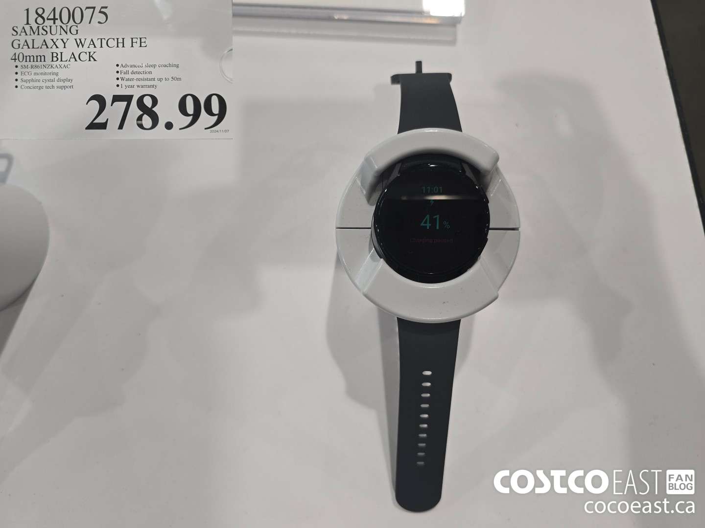 1840075 SAMSUNG GALAXY WATCH FE 40mm Black $278.99