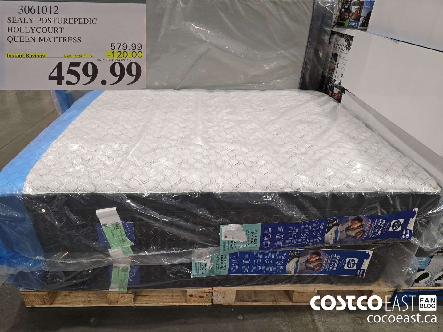 3061012 SEALY POSTUREPEDIC HOLLYCOURT QUEEN MATTRESS ($120.00 INSTANT SAVINGS EXPIRES ON 2024-11-10) $459.99