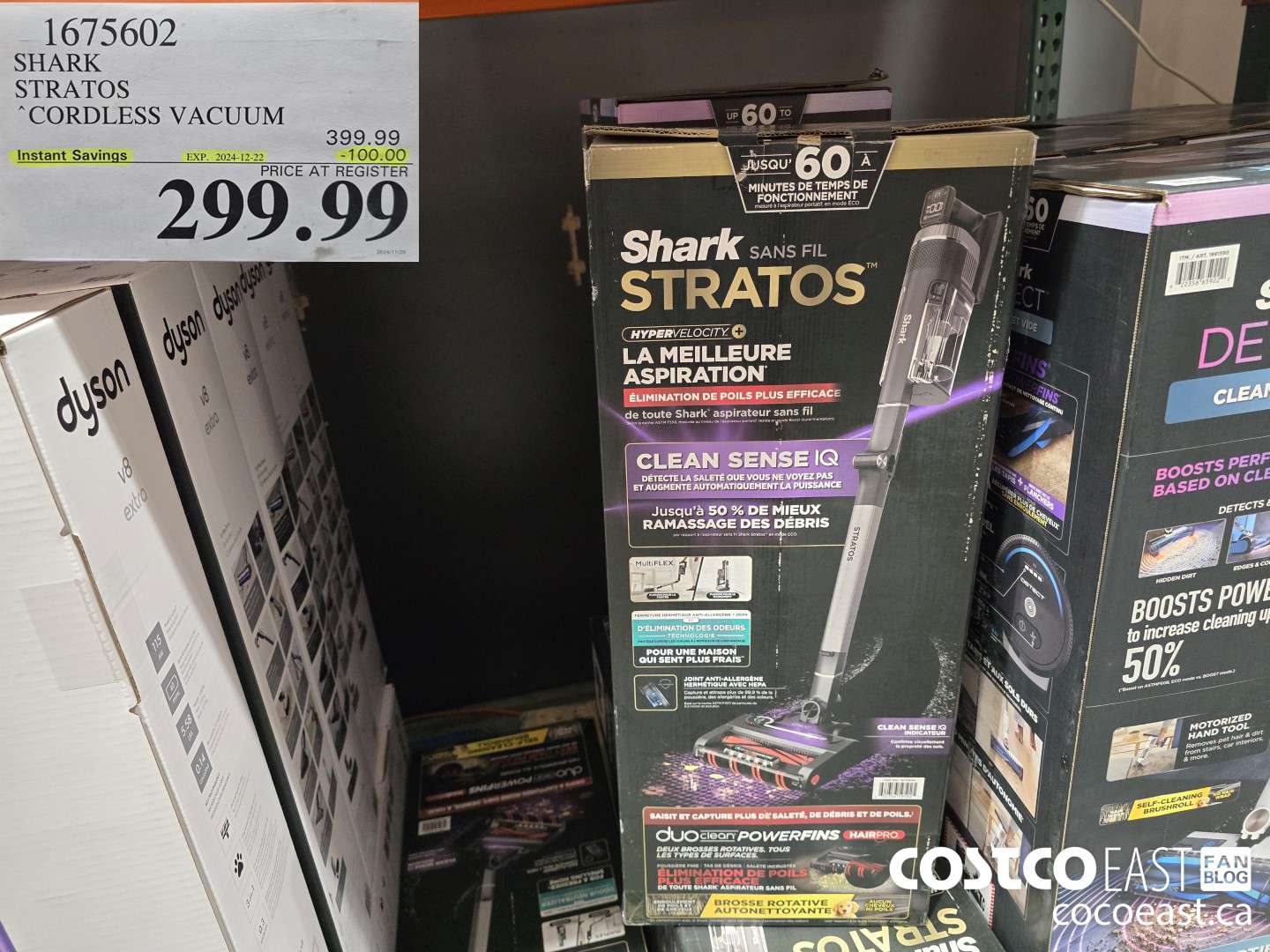 1675602 SHARK STRATOS CORDLESS STICK VACUUM ($100.00 INSTANT SAVINGS EXPIRES ON 2024-12-22) $299.99