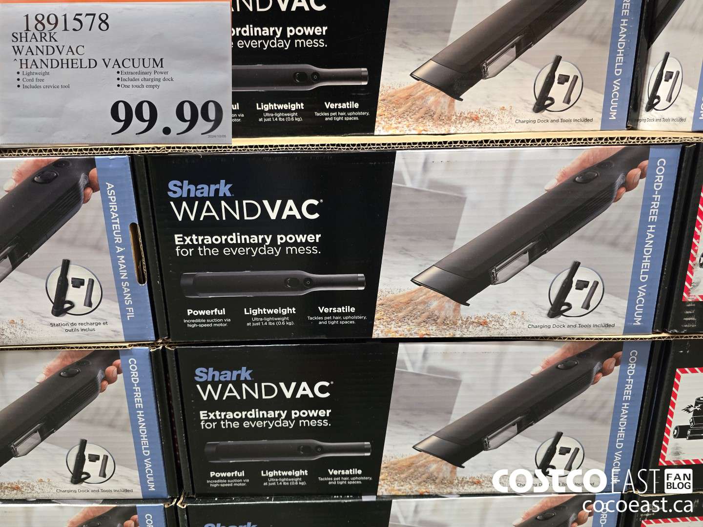 1891578 SHARK WANDVAC HANDHELD VACUUM $99.99