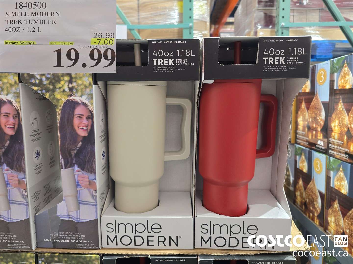 1840500 SIMPLE MODERN TREK TUMBLER 40Z / 1.2L ($7.00 INSTANT SAVINGS EXPIRES ON 2024-12-01) $19.99